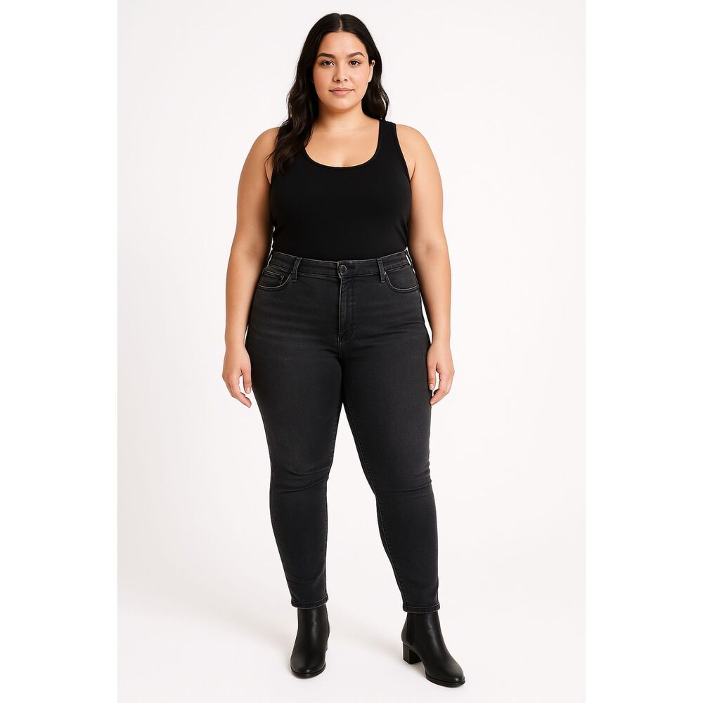 Loft Jeans Womens Size 14 Black Modern The Skinny Stretch